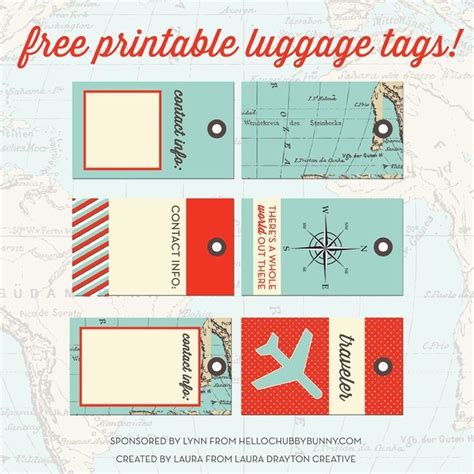 printable luggage tags   images  printable besplatnye