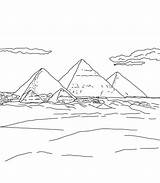 Pyramid Giza Onlycoloringpages sketch template