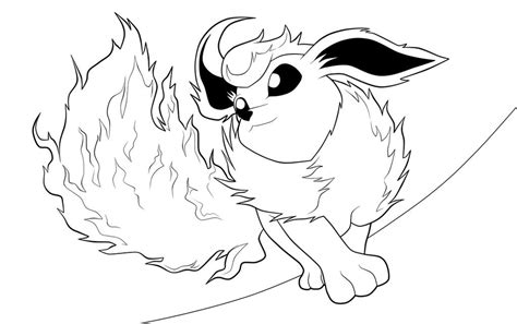 cute flareon coloring pages sketch coloring page