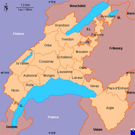 clickable map   vaud districts switzerland