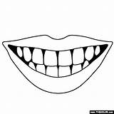 Teeth Coloring Pages Color Mouth Kids Preschool Lips Cartoon Gif Mouths School Body Visit sketch template