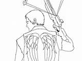 Daryl Dixon Easy Walking Dead Drawings Coloring Pages Draw Deviantart Pc Simple sketch template