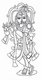 Krishna Vishnu Dashavatar Kerala Sketch Tripod sketch template