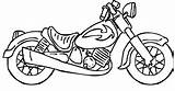 Coloring Pages Motorcycle Popular sketch template