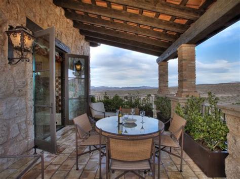 mediterranean style outdoor dining room   covered balcony hgtv