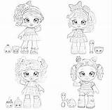 Kindi Kids Dolls Coloring Pages Jessicake Filminspector Mello Marsha Downloadable Peppa Mint Names Inspired Four Toys Sweet sketch template