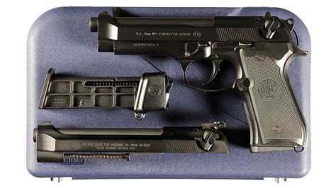 beretta  semi automatic pistol  case  conversion kit rock island auction