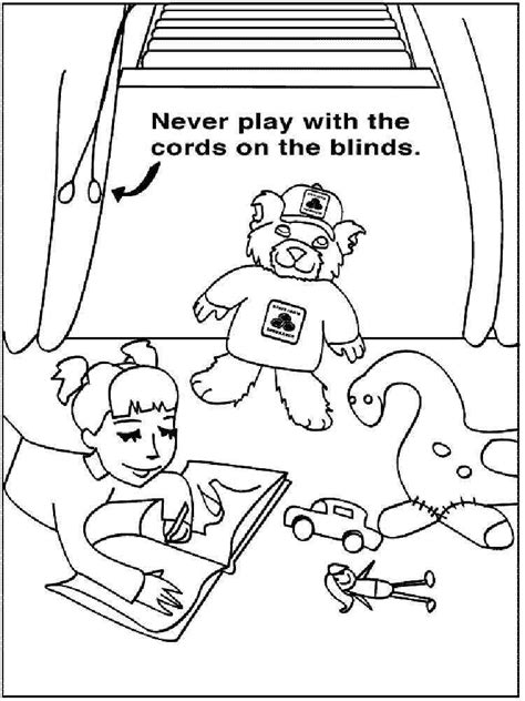 health  safety coloring pages