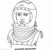 Astronaut Alan Xcolorings sketch template