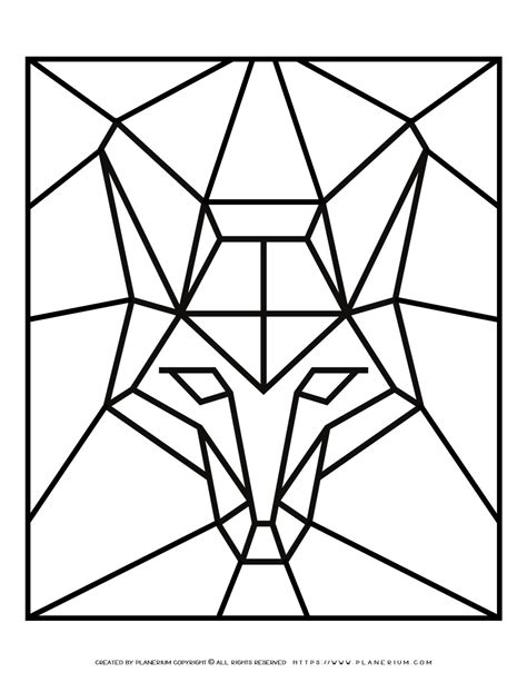 coloring pages geometric animals coloring animal coloringook
