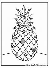 Coloring Pineapples Iheartcraftythings sketch template