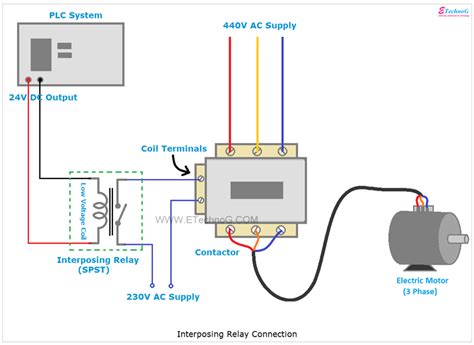 interposing relay application advantages function connection etechnog