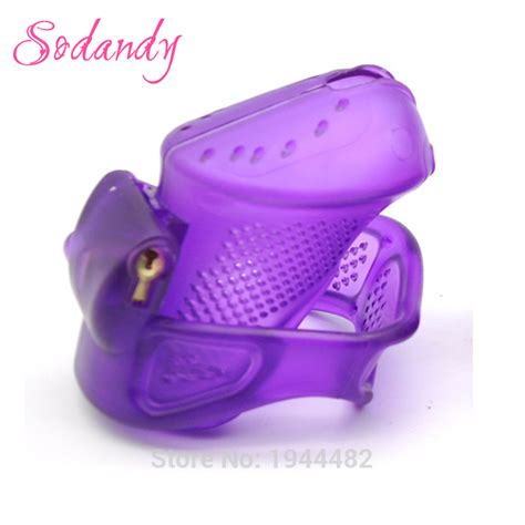 sodandy 2018 male chastity devices mens cock cage plastic penis locking