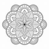 Mandala Mystical sketch template