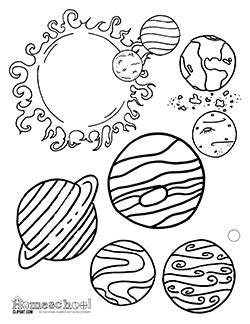 solar system coloring pages  crafty classroom   planet