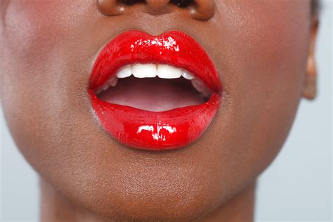 red lipstick   skin tone allure