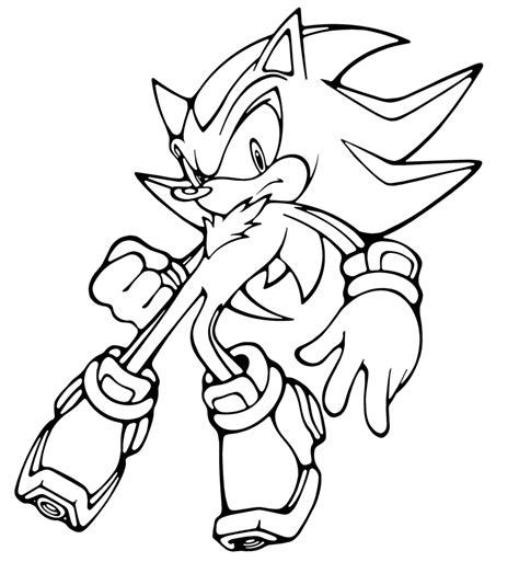 sonic coloring pages shadow minh hamblin