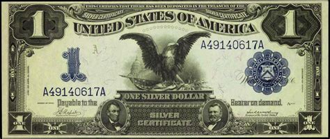 dollar silver certificate black eagleworld banknotes coins