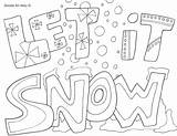 Coloring Winter Pages Snow Printable Christmas Wonderland Cute Plow Kids Color Sheets Leopard Doodle Crayola Let Printables Hephaestus Alley Getcolorings sketch template