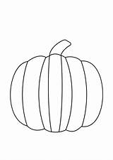 Pumpkin Shapes Outlines sketch template