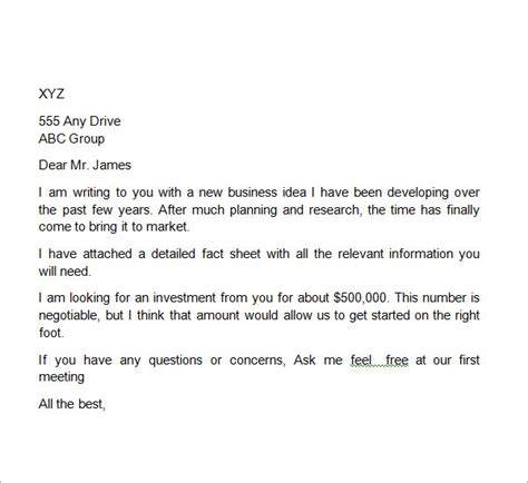 sample business proposal letter templates   ms word