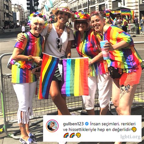 gülben ergen londra onur yürüyüşüne katıldı londra renkler lezbiyen