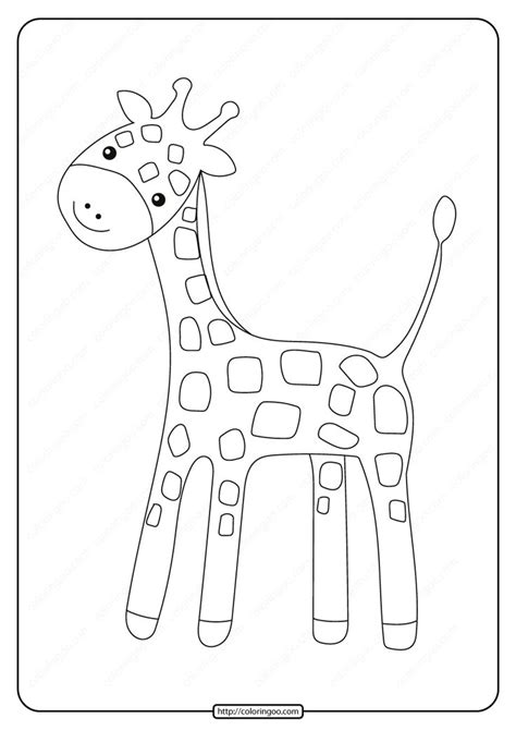 printable baby giraffe  coloring page giraffe coloring pages