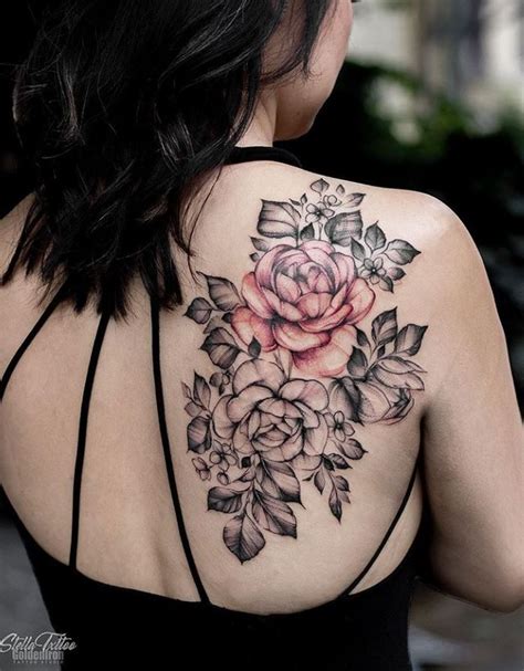Awesome Flowers Tattoo Floral Back Tattoos Colour Tattoo For Women