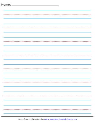 primary paper lined paper graph paper kindergarten writing paper