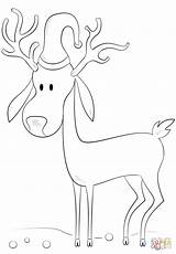 Reindeer Coloring Christmas Pages Printable Supercoloring Cartoon Weihnachten sketch template