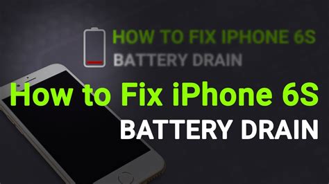 How To Fix Iphone Battery Drain Fast Problem Youtube