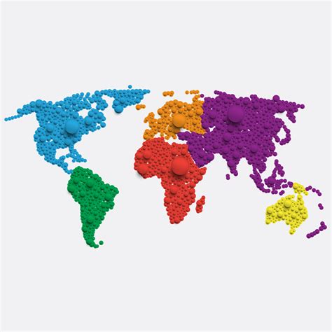 mapa del mundo colorido del vector vector gratis images