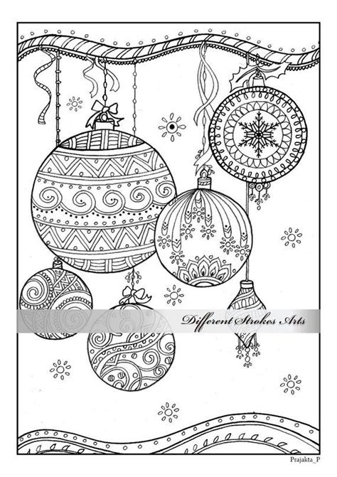 christmas ornament coloring pages  adults coloring games