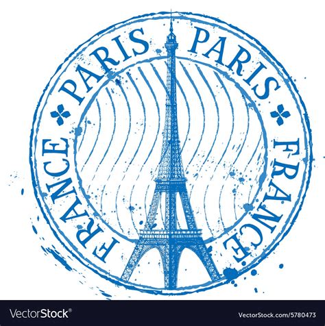 paris logo design template eiffel tower royalty  vector
