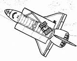 Shuttle Space Cargo Opened Modules Doors Coloring sketch template