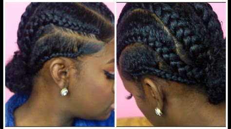 protective braided hairstyle youtube