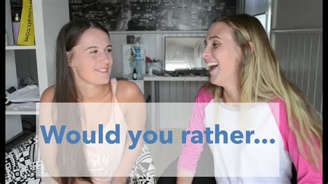 would you rather challenge and tags youtube