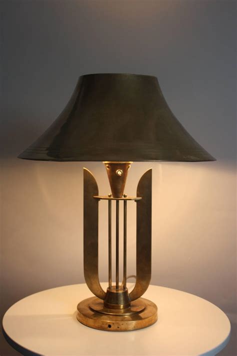 old art deco brass table lamp circa 1930s for sale at 1stdibs