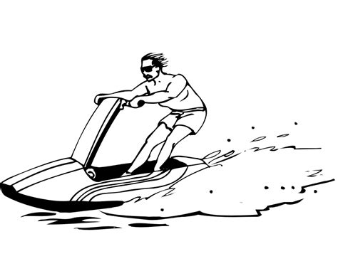 jet ski coloring pages jet airplane coloring page  printable