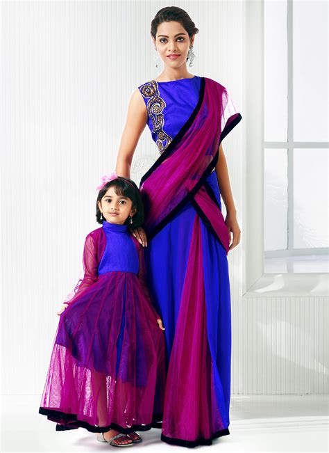 mother daughter sarees collection at indiabazaaronline