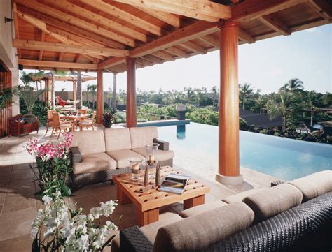 lanai tropical patio hawaii  saint dizier design