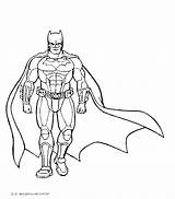 Batman Coloring Superheroes Kids Pages Easy Printable Super Drawing Coloriages Heroes Drawings Kb sketch template