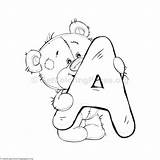 Coloring Pages Teddy Bear Alphabet Letter Letters Alfabeto Colorir Colouring Getcoloringpages Clipart Sheets Kids Do Drawing ボード Books Pimboli Diddl sketch template