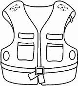 Chaleco Chalecos Dibujo Lifejacket Colete Colorir Template Erken Eğitim sketch template