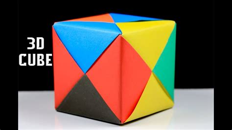 origami cube      cube  paper easy origami tutorial