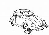 Beetle Car Coloring Pages Convertible Vw Tocolor sketch template