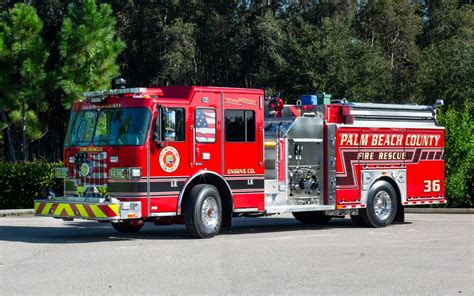custom pumper palm beach county fire rescue fl sutphen corporation
