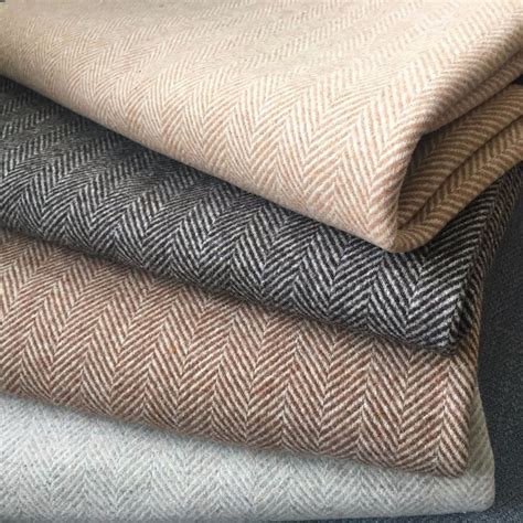 wool double sided herringbone fabric pattern woolen cashmere coat jacket fabrics wholesale