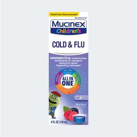 mucinex childrens cold flu     berry flavor mucinex usa