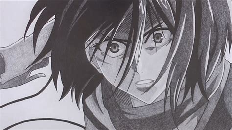 Drawing Mikasa Ackerman Shingeki No Kyojin Youtube